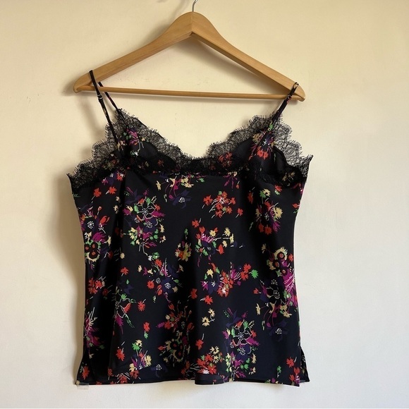 Veronica Beard Gil Cami in Black Multi Silk - Picture 11 of 14